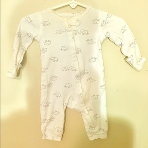 Newborn Gender-Neutral Elephant Pajamas